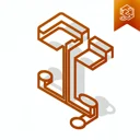Isometric Mind Map icon