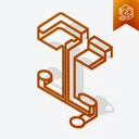 Isometric Mind Map icon