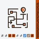 Onboarding Flow Map icon